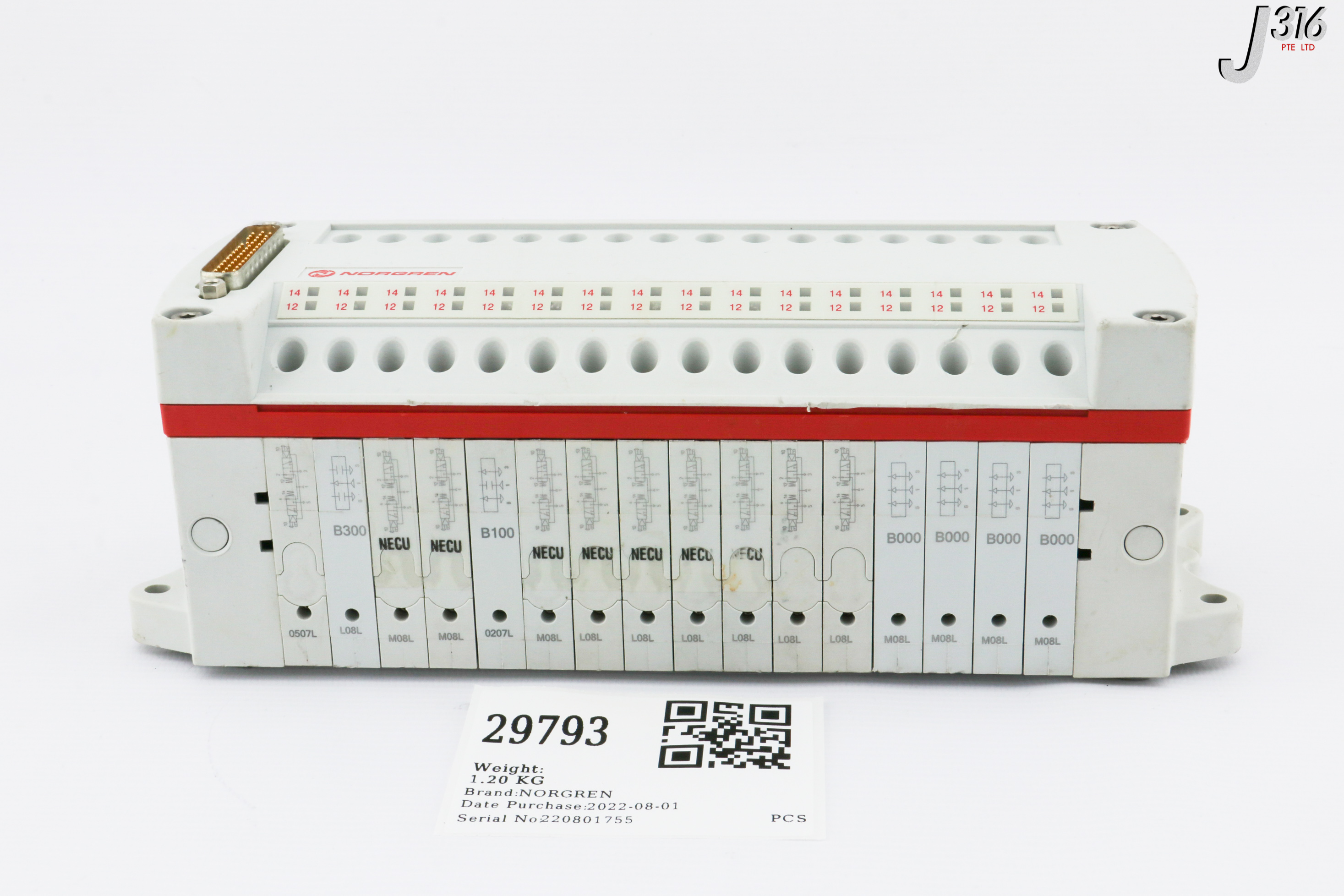 29793 NORGREN 16-SLOT PNEUMATIC MANIFOLD ASSY VM101600241 | eBay